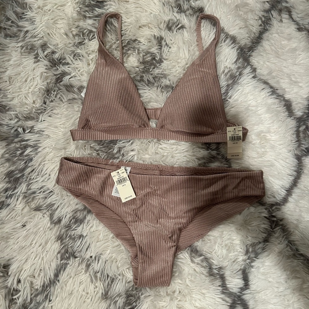 Aerie rose gold bikini